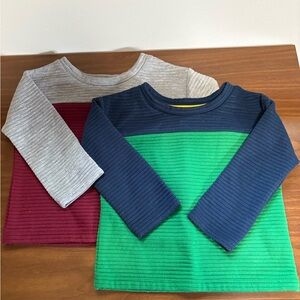 Wonder Nation Long Sleeve Tees - Green, Navy, Gray, and Burgundy